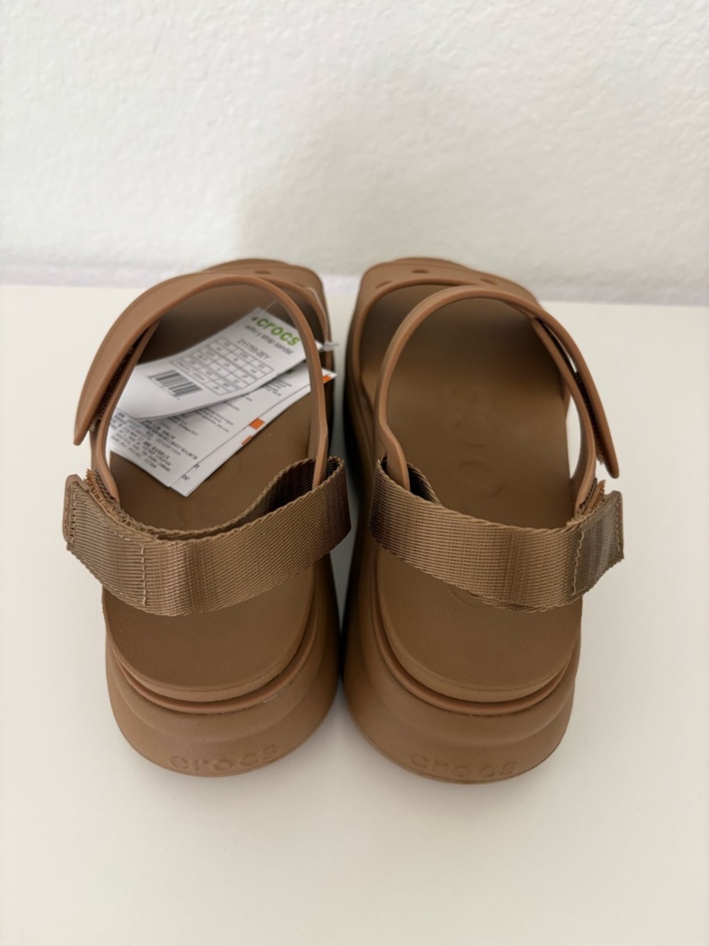 Crocs Soho Y-Strap Sandals Women’s Size 6 Sepia New - Picture 7 of 13